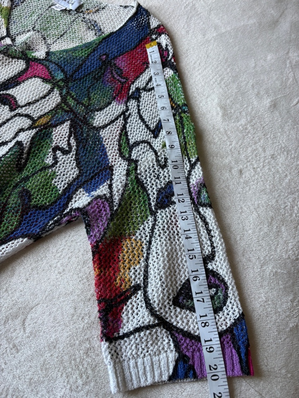 Joseph Ribkoff Abstract Bright and Bold Knit XL Art Teacher Eclectic Maximalism - Picture 9 of 11